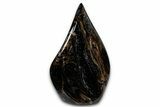 Polished Indonesian Blue Amber Flame #355814-1